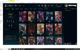 Conta De Lol Com 343 Skins-League Of Legends