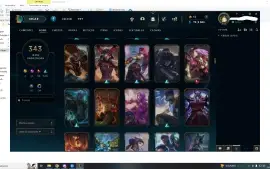 Conta De Lol Com 343 Skins-League Of Legends