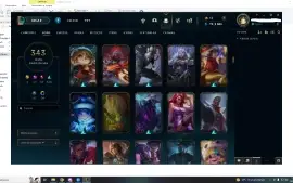 Conta De Lol Com 343 Skins-League Of Legends