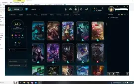 Conta De Lol Com 343 Skins-League Of Legends