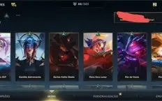 WILD RIFT CONTA BRASIL. NVL 40, DESDE O LANÇAMENTO. SKINS E+