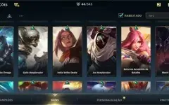 WILD RIFT CONTA BRASIL. NVL 40, DESDE O LANÇAMENTO. SKINS E+