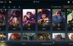 WILD RIFT CONTA BRASIL. NVL 40, DESDE O LANÇAMENTO. SKINS E+
