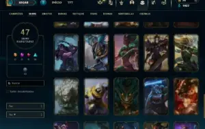 Prata 2 com 75 Champs e 47 Skins + 4 Espolios