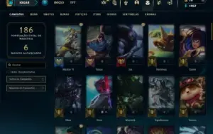 Prata 2 com 75 Champs e 47 Skins + 4 Espolios