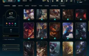 Prata 2 com 75 Champs e 47 Skins + 4 Espolios
