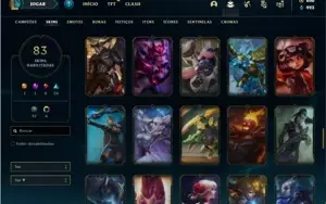 Conta ouro 2 com 125 Champs e 83 Skins