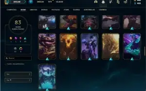 Conta ouro 2 com 125 Champs e 83 Skins