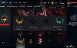 CONTA LOL EX - PLATINA 3 - 26 CHAMP - 3 SKINS