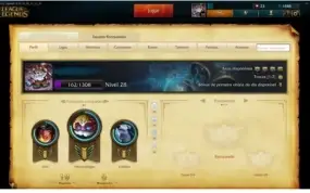 CONTA UNRANKED LV 28 / 46 CAMPEÕES / 4 SKINS