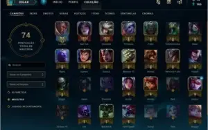 Conta De LoL - Platina nas 2 filas - M7 de Lucian