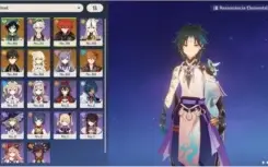 (AR 55) 7 CHARS 5★( XIAO C1, KEQING C3, etc...) + 6 ARMAS 5★