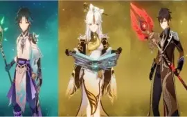 (AR 55) 7 CHARS 5★( XIAO C1, KEQING C3, etc...) + 6 ARMAS 5★