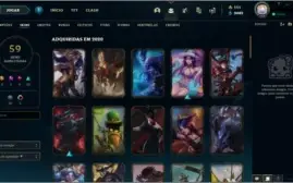 CONTA LOL GOLD 2 - 51% WINRATE - 90 CHAMP - 59 SKINS