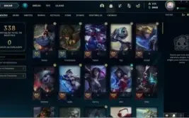 CONTA LOL GOLD 2 - 51% WINRATE - 90 CHAMP - 59 SKINS