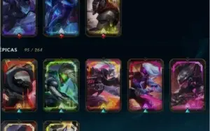 CONTA COLECIONADOR LEAGUE OF LEGENDS