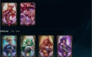 CONTA COLECIONADOR LEAGUE OF LEGENDS