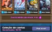 Conta de clash Royale level 11 quase 12 cartas level 12