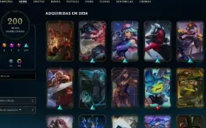 Venda de conta league of legends.para vender logo
