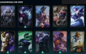 Conta LOL Nível 195 Platina 4 , 49 skins