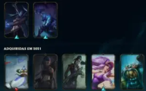 Conta LOL Nível 195 Platina 4 , 49 skins