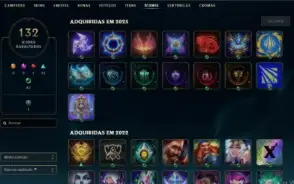 Conta LOL Nível 195 Platina 4 , 49 skins