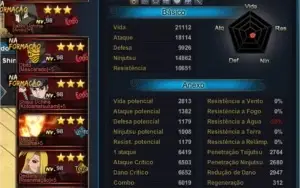 Conta Naruto Online +180k de fc