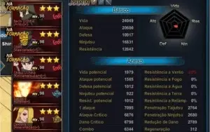 Conta Naruto Online +180k de fc