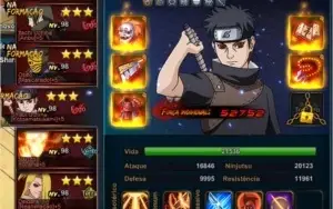 Conta Naruto Online +180k de fc