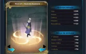 Conta Naruto Online +180k de fc