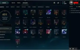 Conta de LOL GOLD III / 56 Skins / 119 Champs / LVL 112
