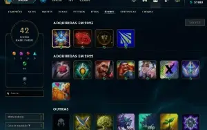 Conta PLATINA 4 - Win 65% - LOL (league of legends) ELOMOON