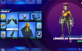 Conta com muitas skins, 1200 vbucks e passe ja comprado