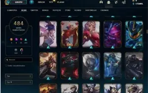 Conta mestre com muita skin