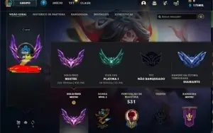 Conta mestre com muita skin