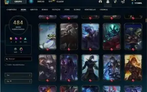 Conta mestre com muita skin