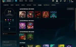 Conta Diamante 2 com 75 PDL, 30 Champs e 4 Skins + 3 Fragmen