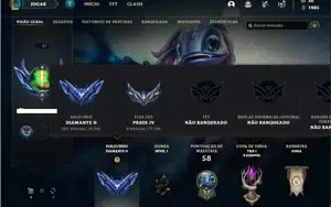 Conta Diamante 2 com 75 PDL, 30 Champs e 4 Skins + 3 Fragmen