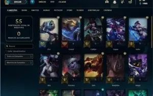 Conta Diamante 2 com 75 PDL, 30 Champs e 4 Skins + 3 Fragmen