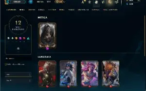 Esmeralda 4 com 55 Champs e 12 Skins +1 Prestigio do Yasuo