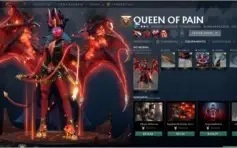 Conta de dota 2 com itens do ultimo passe