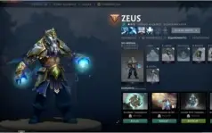 Conta de dota 2 com itens do ultimo passe