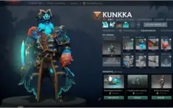 Conta de dota 2 com itens do ultimo passe