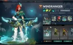 Conta de dota 2 com itens do ultimo passe