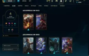 Conta LoL Plat 4 MMR bom, preço baixo e negociável