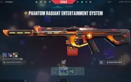 conta valorant platina com varias skins