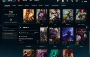 CONTA DE LOL PLATINA 3 NÍVEL 38, 24 CAMPEÕES