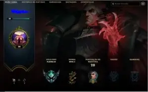 CONTA DE LOL PLATINA 3 NÍVEL 38, 24 CAMPEÕES