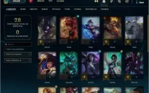 CONTA DE LOL PLATINA 3 NÍVEL 38, 24 CAMPEÕES