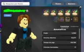 Conta roblox anime warriors 3 Full mitico, faz todo conteúdo